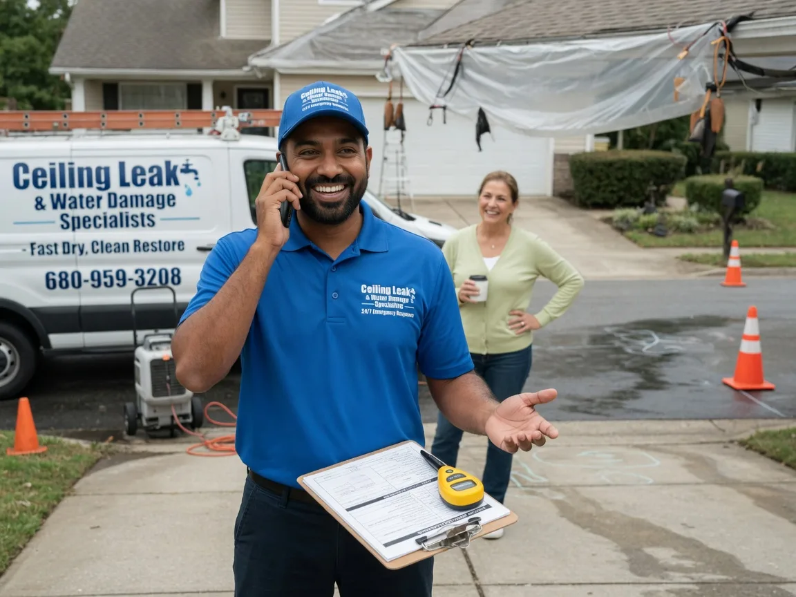 Ceiling Leak Cleanup Huntingburg, IN FAQs